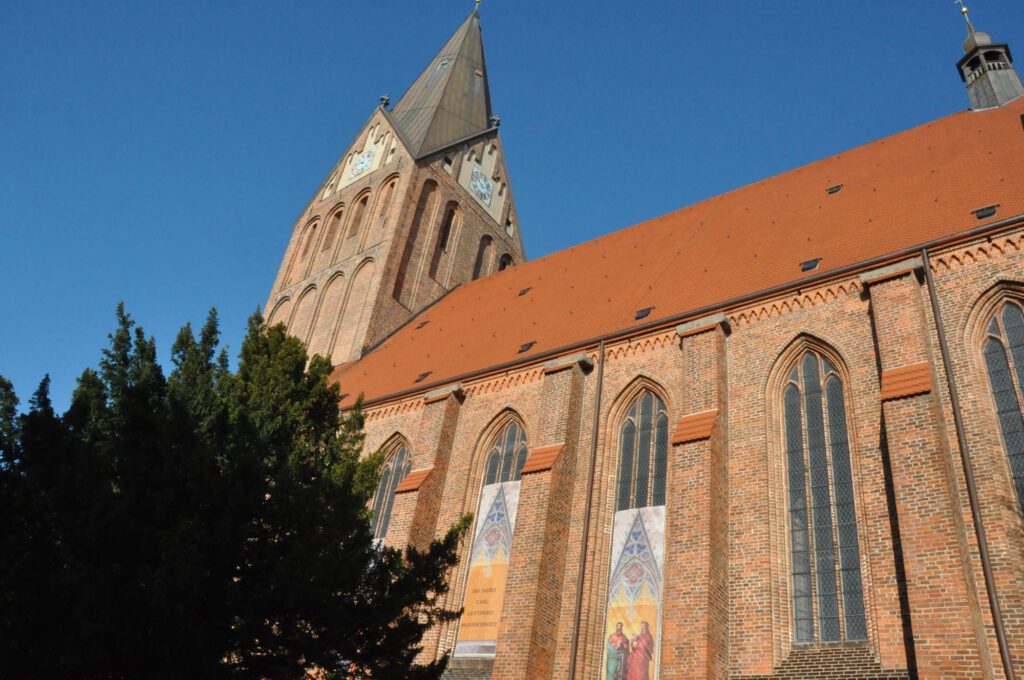 Kirche Sankt Marien in Barth Außenansicht